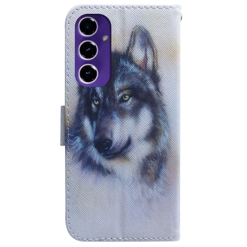Kožený Kryt Samsung Galaxy A16 5g Akvarelový Pes