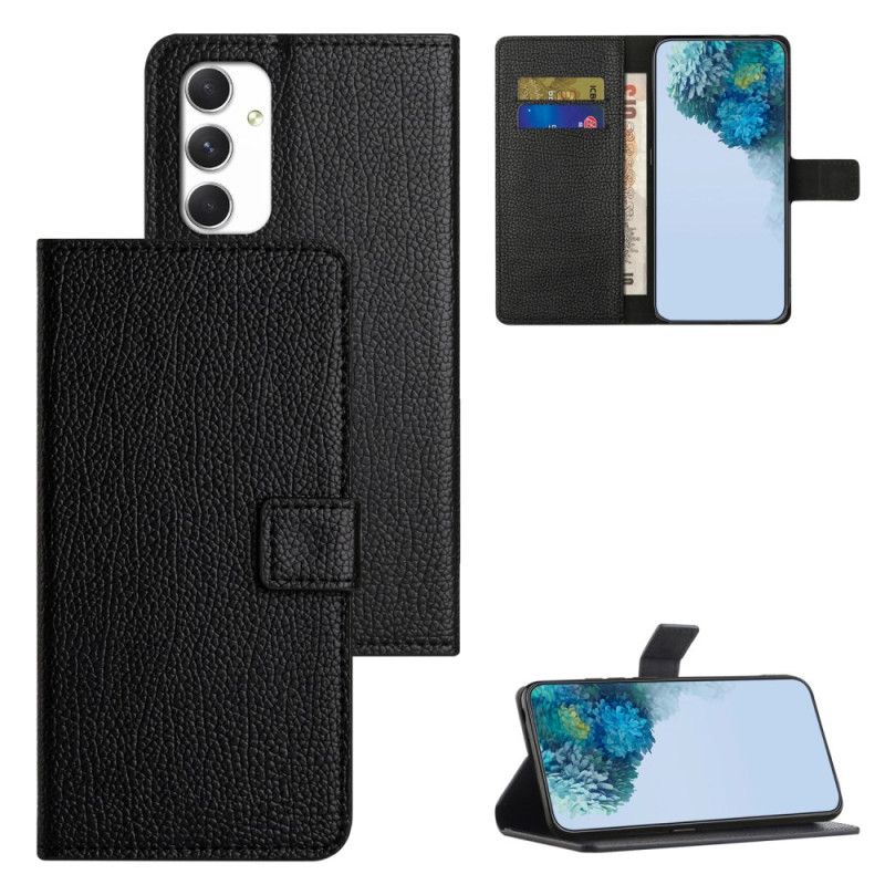 Kožený Kryt Samsung Galaxy A16 5g Kožený Efekt Litchi