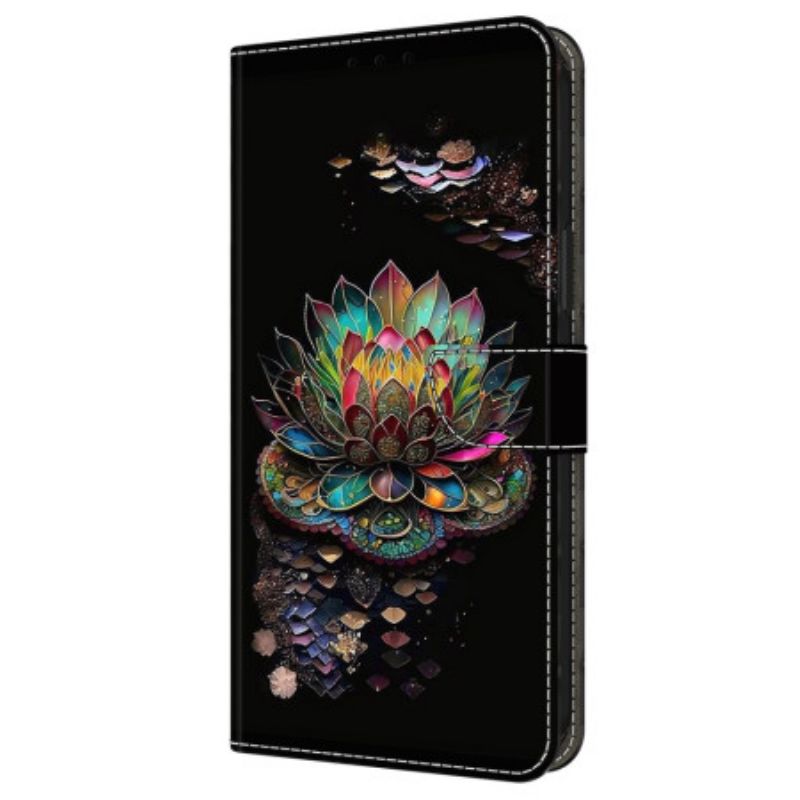 Kožený Kryt Samsung Galaxy A16 5g Květinový Vzor