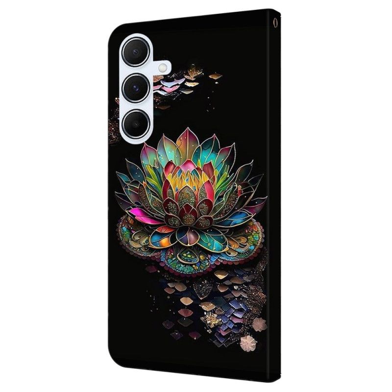Kožený Kryt Samsung Galaxy A16 5g Květinový Vzor