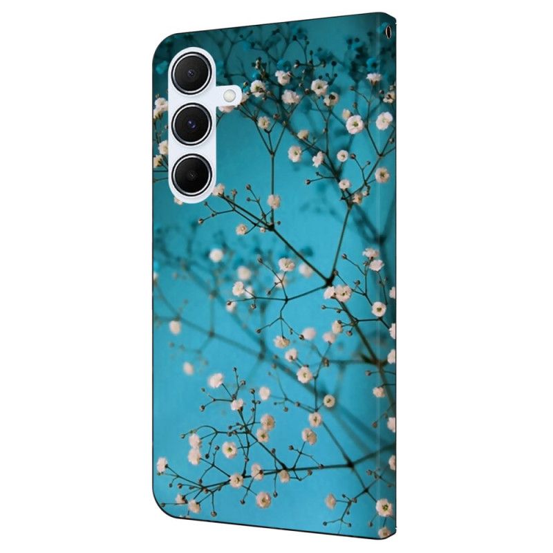Kožený Kryt Samsung Galaxy A16 5g Kvetoucí Větve