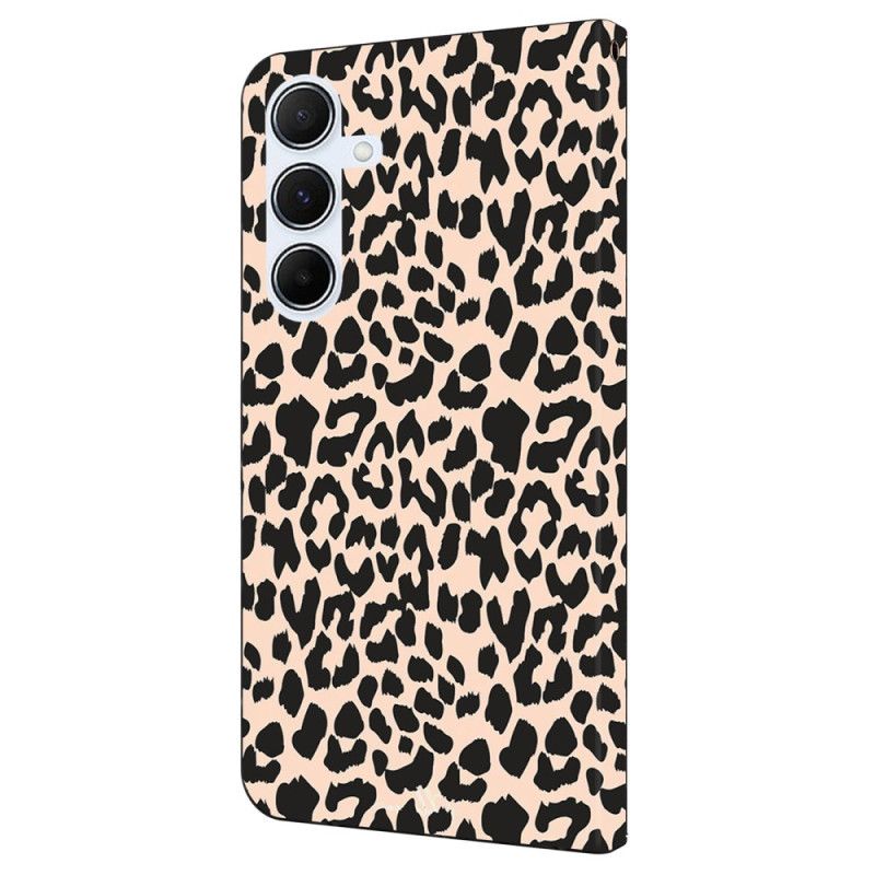 Kožený Kryt Samsung Galaxy A16 5g Leopardí Vzor