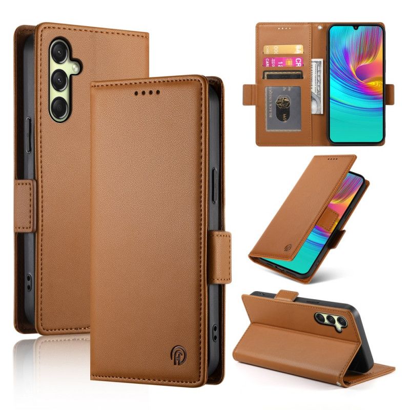 Kožený Kryt Samsung Galaxy A16 5g Magnetické Spony