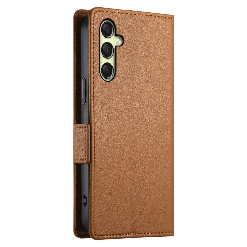 Kožený Kryt Samsung Galaxy A16 5g Magnetické Spony