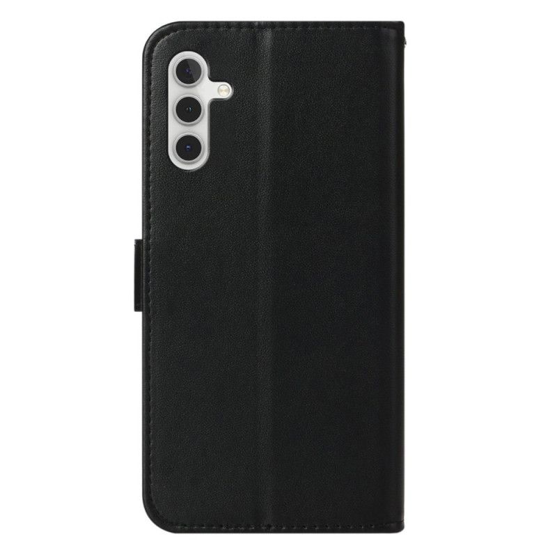 Kožený Kryt Samsung Galaxy A16 5g Obyčejný S Popruhem