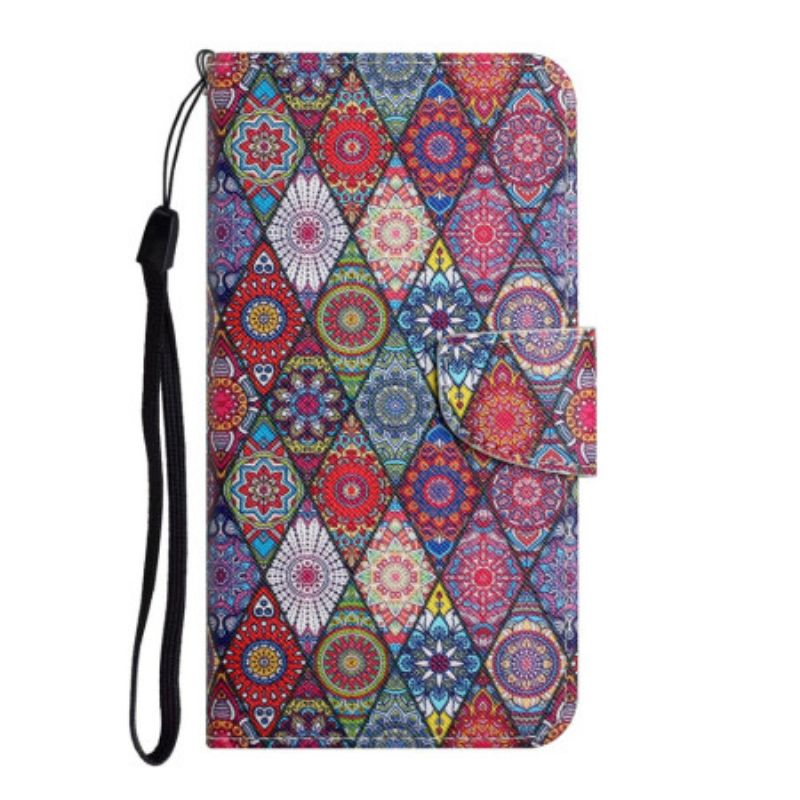 Kožený Kryt Samsung Galaxy A16 5g Vzor Kaleidoskopu