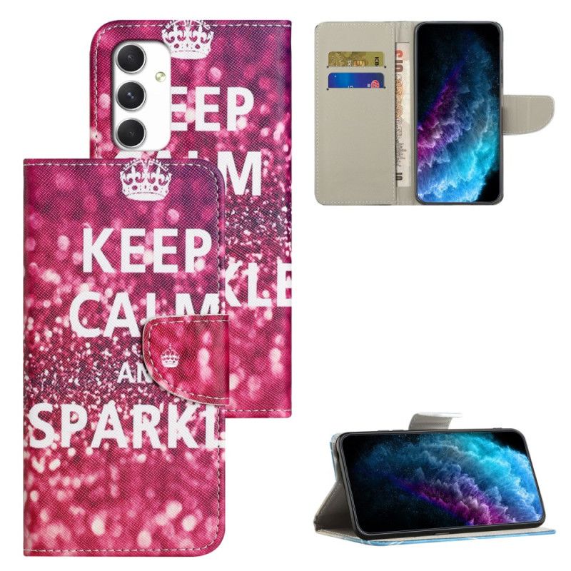 Kožený Kryt Samsung Galaxy A16 5g Zachovej Klid A Jiskru