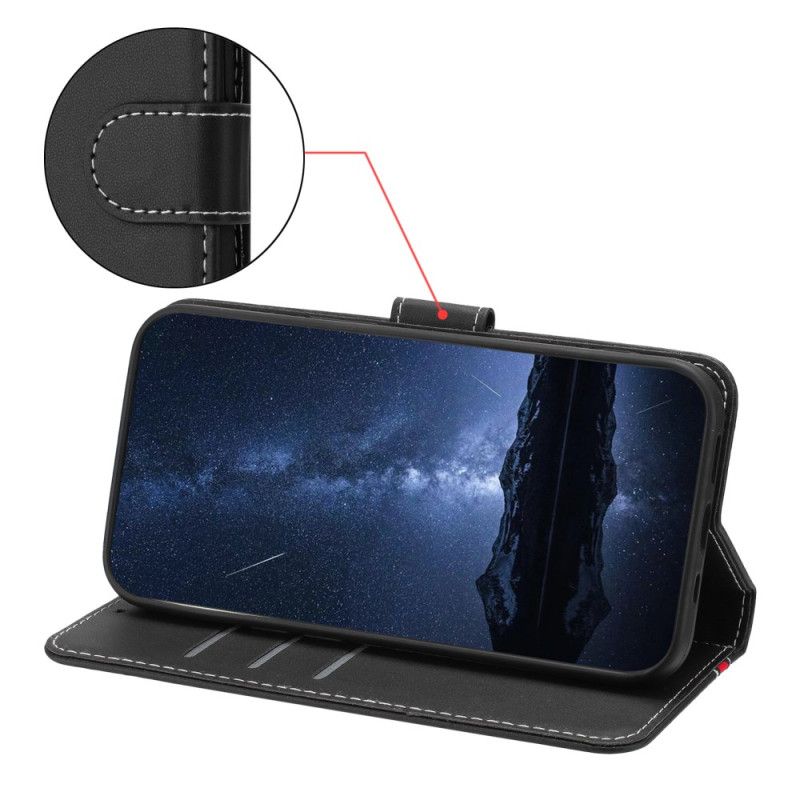 Kožený Kryt Samsung Galaxy A17 4g / 5g Barevné Lemování