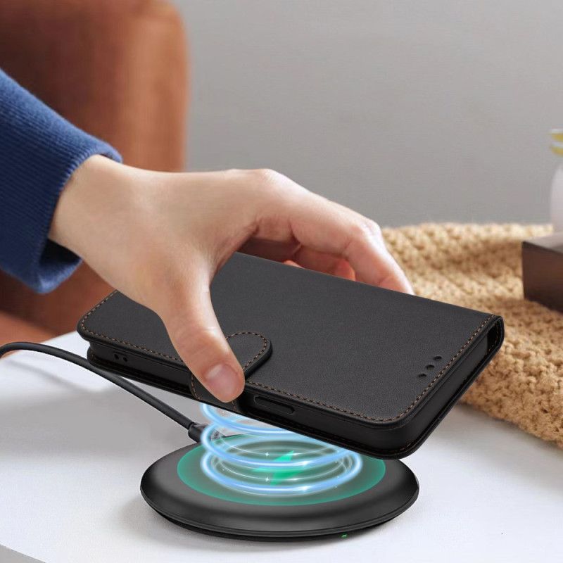 Kožený Kryt Samsung Galaxy A17 4g / 5g Jednoduchý Design Se Šňůrkou Na Krk