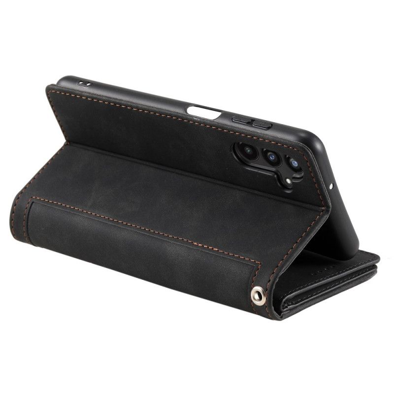 Kožený Kryt Samsung Galaxy A17 4g / 5g Vintage Peněženka S 9 Přihrádkami Na Karty