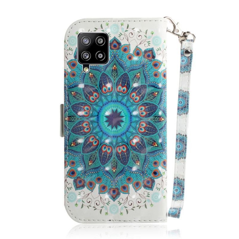 Kožený Kryt Samsung Galaxy A42 5g Mistrovská Pásková Mandala
