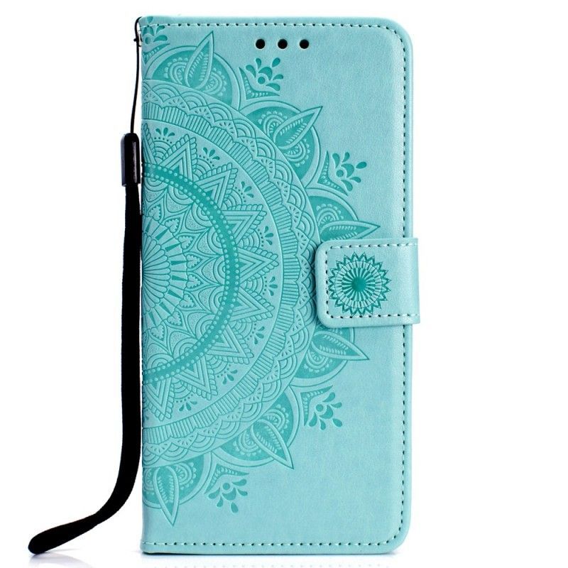 Kožený Kryt Samsung Galaxy S10e Sluneční Mandala