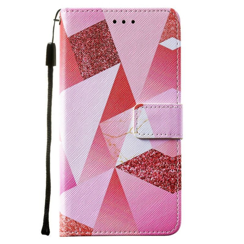 Kožený Kryt Samsung Galaxy S20 Fe Růžová Grafika