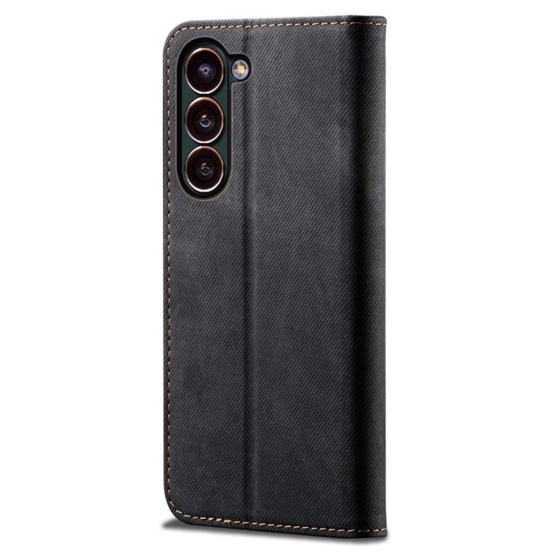 Kožený Kryt Samsung Galaxy S24 5g Džínový Styl