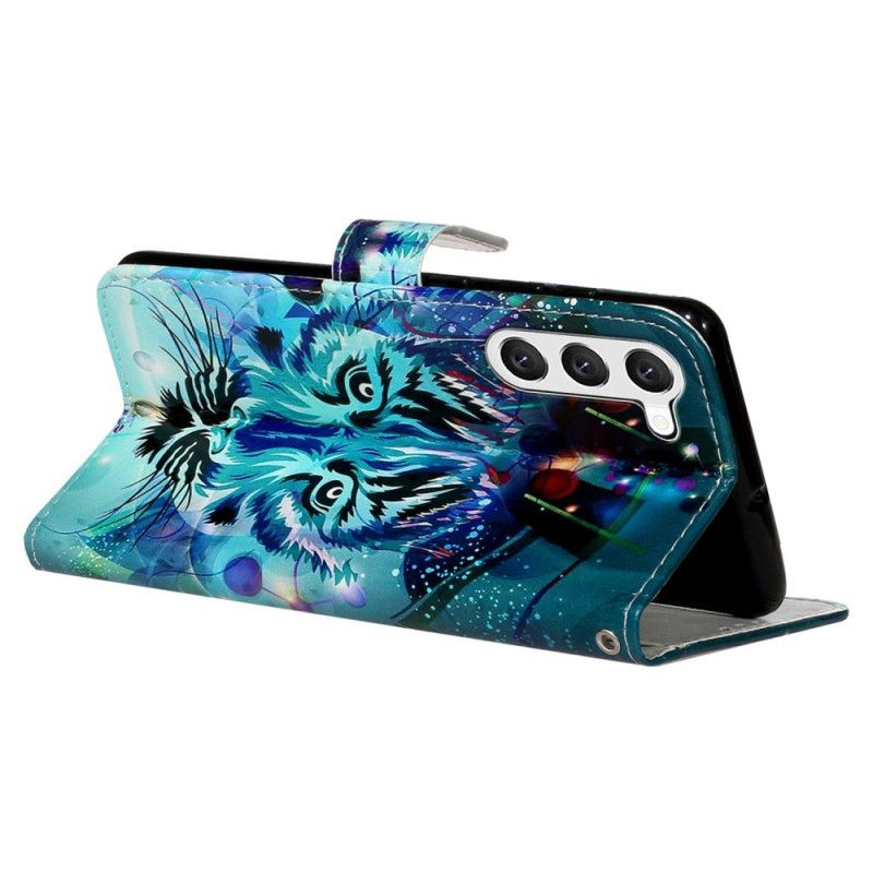 Kožený Kryt Samsung Galaxy S24 5g Vlk S Popruhem