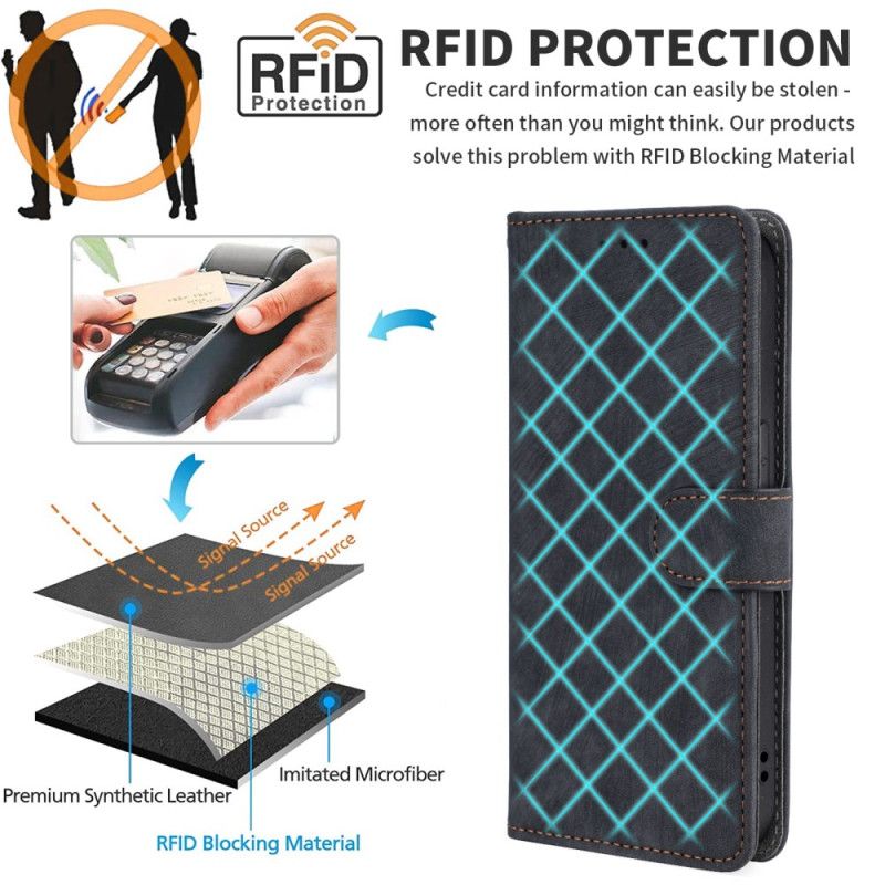 Kožený Kryt Samsung Galaxy S24 Fe Peněženka Blokující Rfid Se Semišovým Efektem