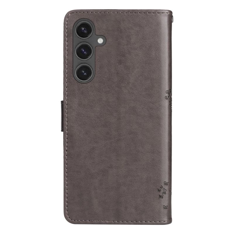 Kožený Kryt Samsung Galaxy S24 Fe Strom A Kočka