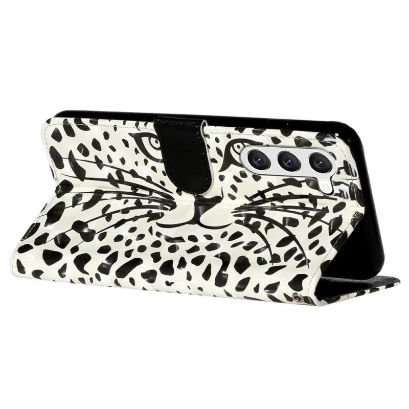 Kožený Kryt Samsung Galaxy S24 Plus 5g Leopardí Popruh