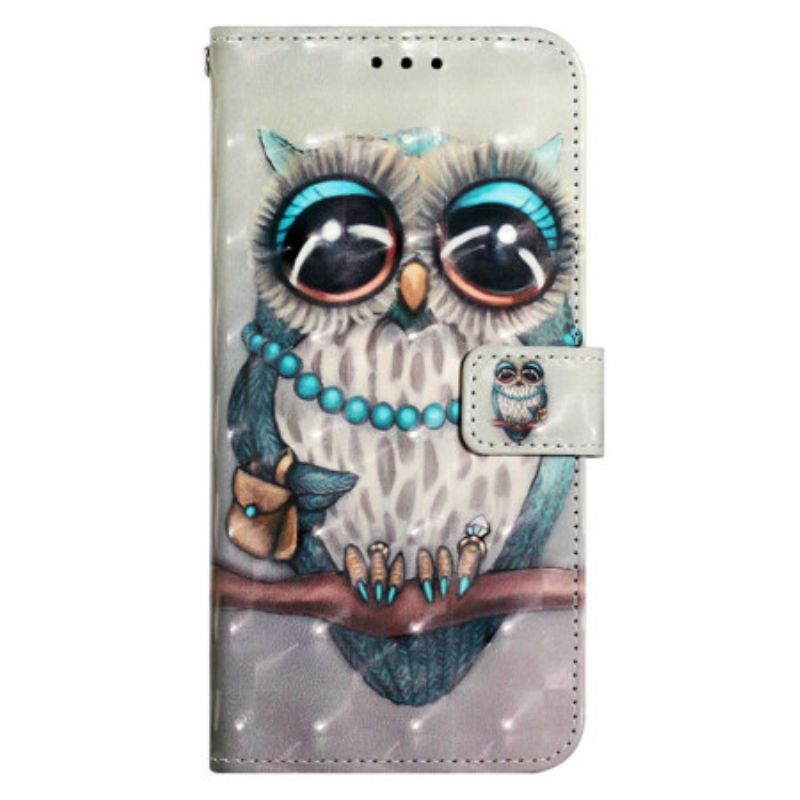 Kožený Kryt Samsung Galaxy S24 Plus 5g Slečna Sova
