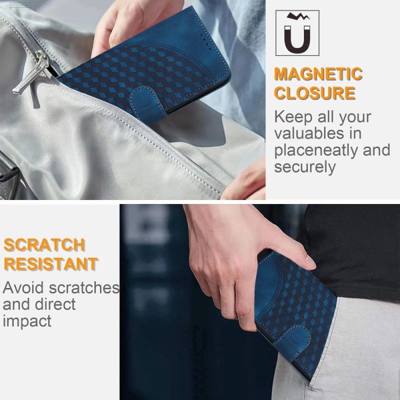 Kožený Kryt Samsung Galaxy S24 Plus 5g Vzor Sloní Hlavy S Popruhem