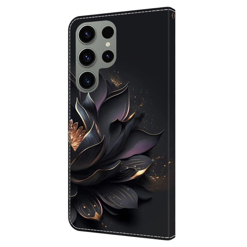Kožený Kryt Samsung Galaxy S24 Ultra 5g Fialový Lotos