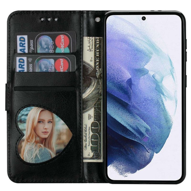 Kožený Kryt Samsung Galaxy S24 Ultra 5g Flitry A Řemínek