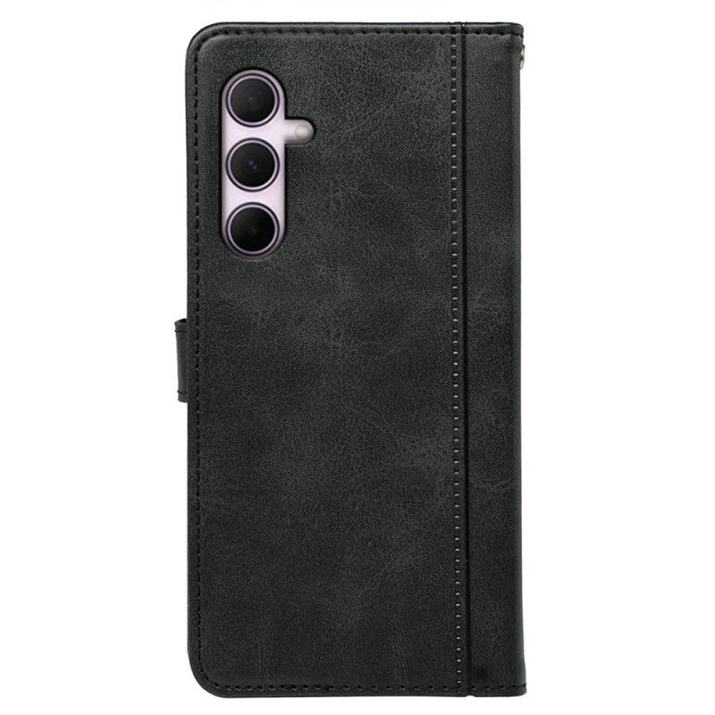 Kožený Kryt Samsung Galaxy S25 5g Design S Efektem Semiše