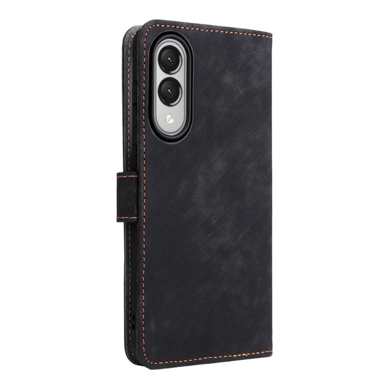 Kožený Kryt Samsung Galaxy S25 5g Edge Funkce Rfid S Páskem