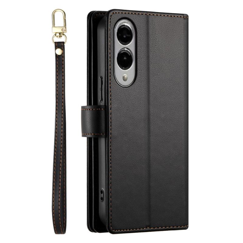 Kožený Kryt Samsung Galaxy S25 5g Edge Peněženka S Popruhy