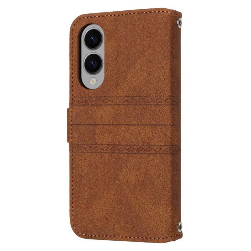 Kožený Kryt Samsung Galaxy S25 5g Edge Popruh Frieze