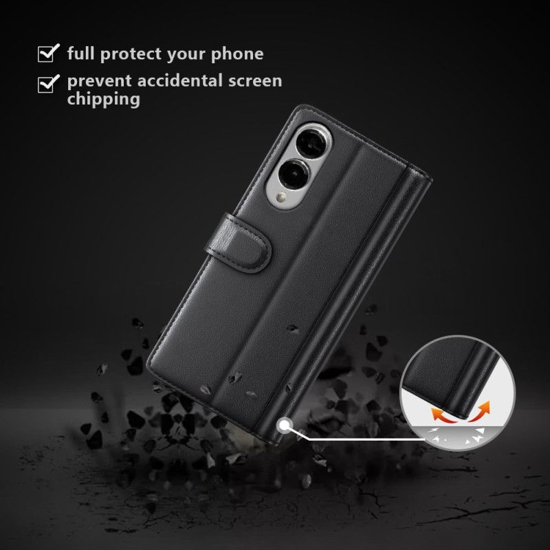 Kožený Kryt Samsung Galaxy S25 5g Edge Pravá Kůže