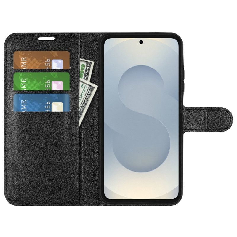 Kožený Kryt Samsung Galaxy S25 5g Edge Umělá Kůže Liči