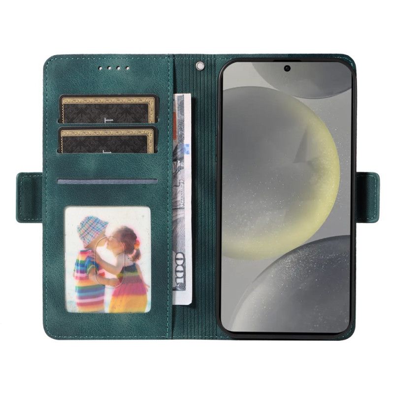 Kožený Kryt Samsung Galaxy S25 5g Grafický Okraj