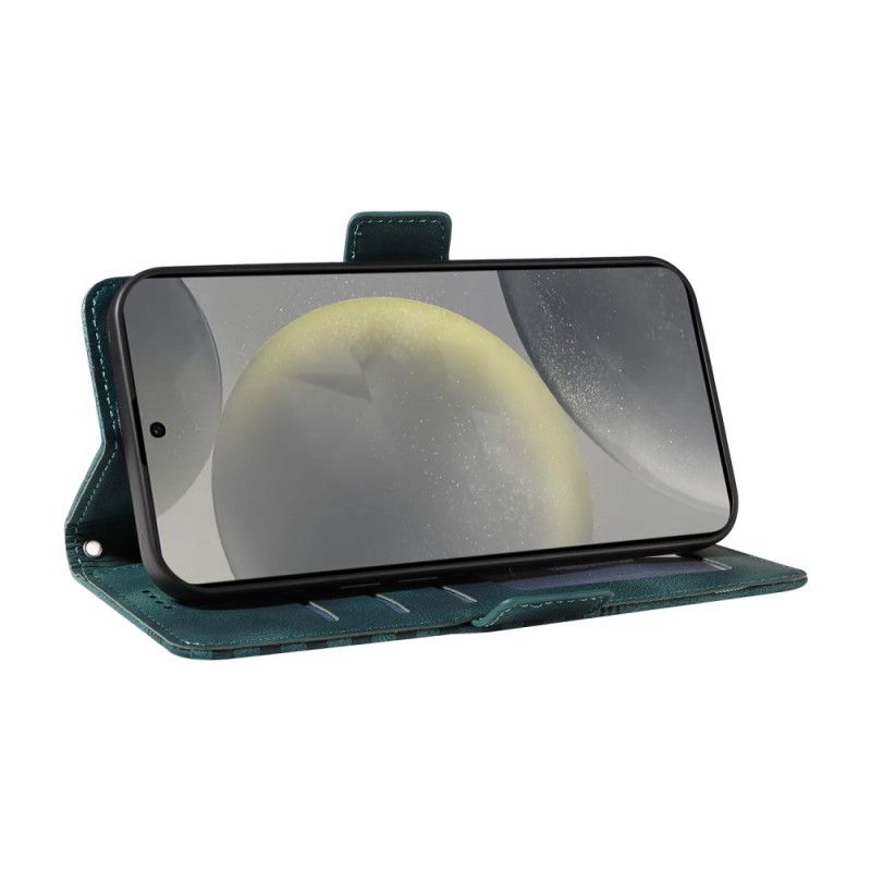 Kožený Kryt Samsung Galaxy S25 5g Grafický Okraj