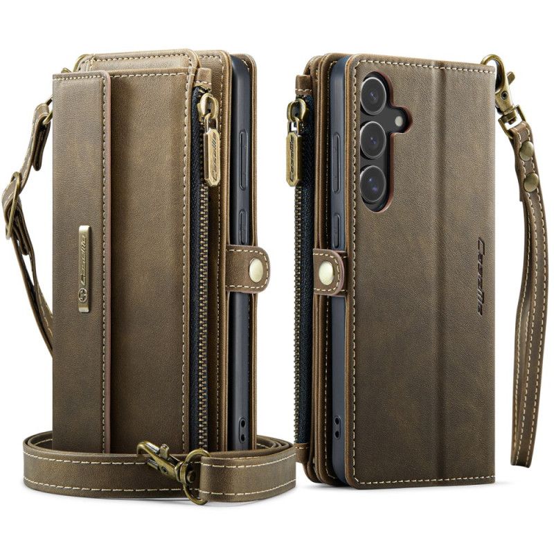 Kožený Kryt Samsung Galaxy S25 5g Peněženka S Plnou Rfid Ochranou