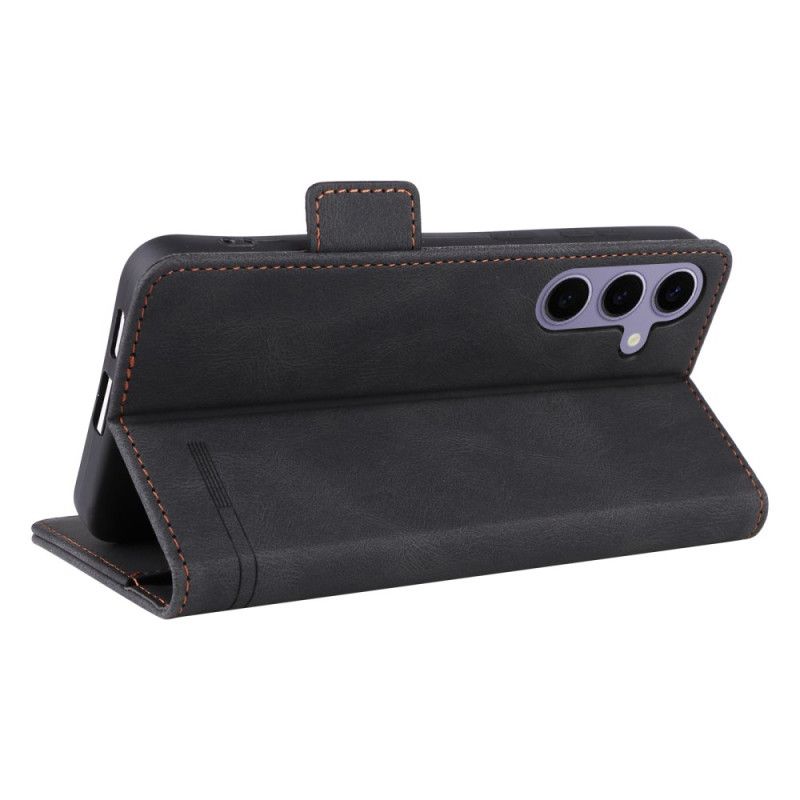 Kožený Kryt Samsung Galaxy S25 5g Retro Semišový Efekt