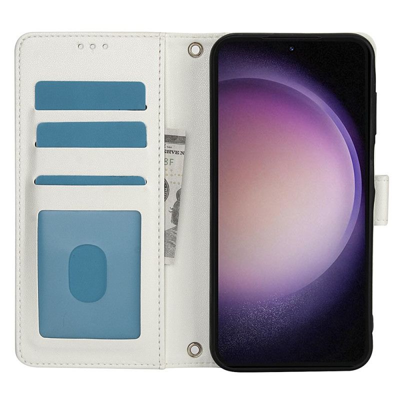 Kožený Kryt Samsung Galaxy S25 5g Šňůrka Na Krk