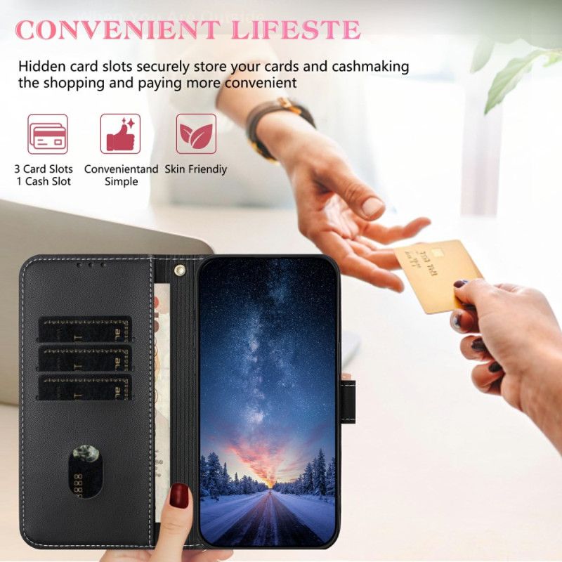 Kožený Kryt Samsung Galaxy S25 Fe Dekorativní Mašle