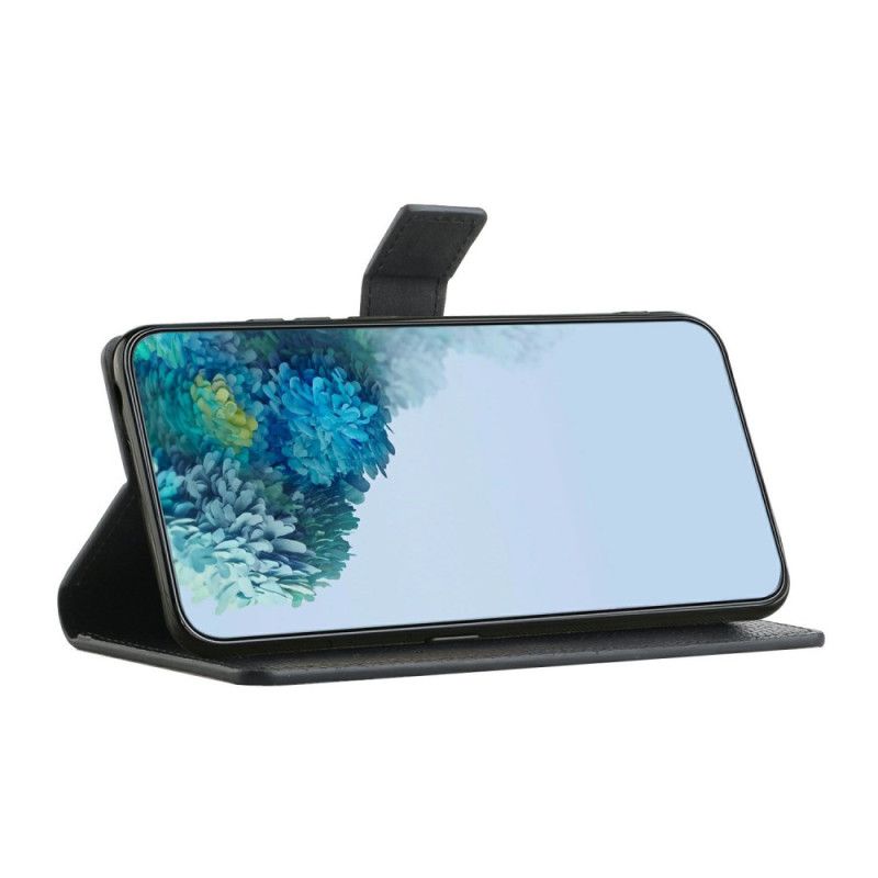 Kožený Kryt Samsung Galaxy S25 Fe Klasická Černá