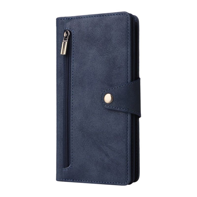 Kožený Kryt Samsung Galaxy S25 Fe Peněženka Se Zipem