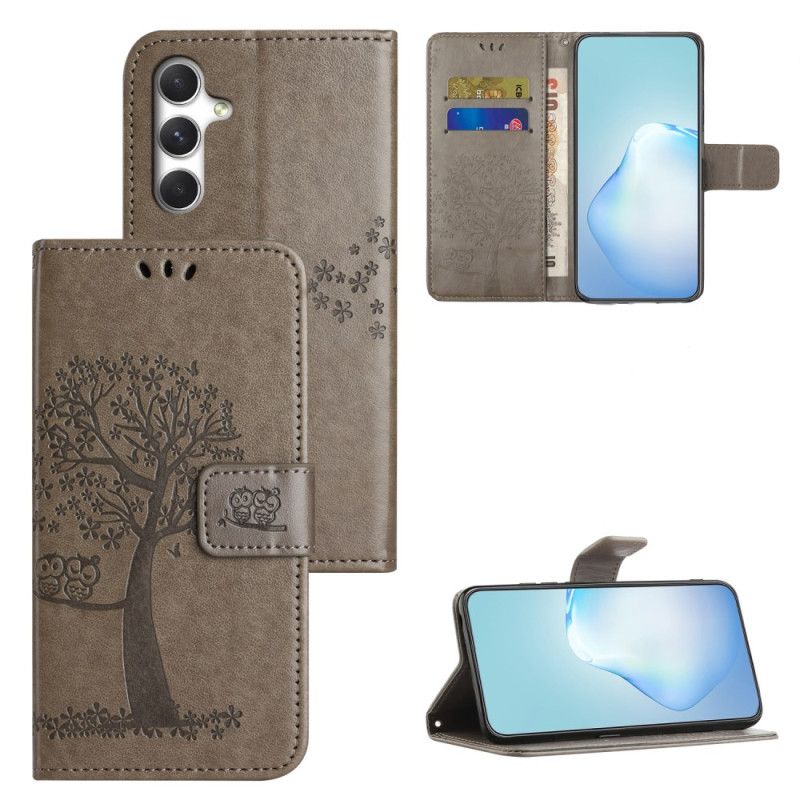 Kožený Kryt Samsung Galaxy S26 Design Sov A Stromu