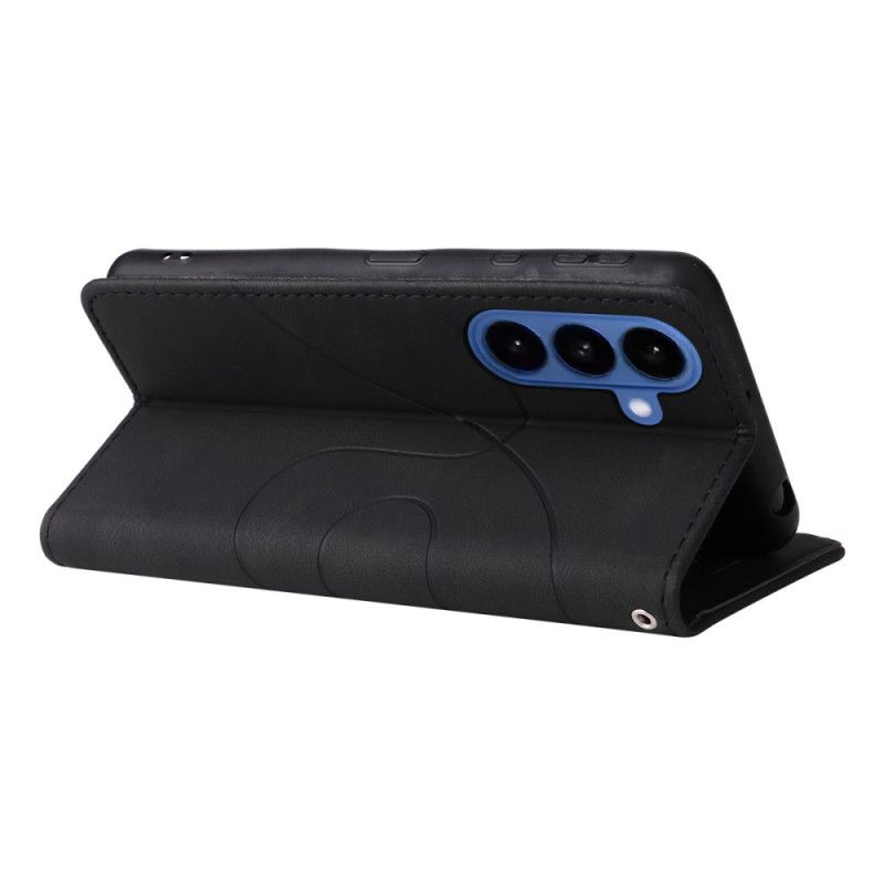 Kožený Kryt Samsung Galaxy S26 Dvoubarevná Vlnitá