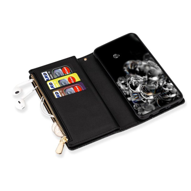 Kožený Kryt Samsung Galaxy S26 Flitrovaná Peněženka