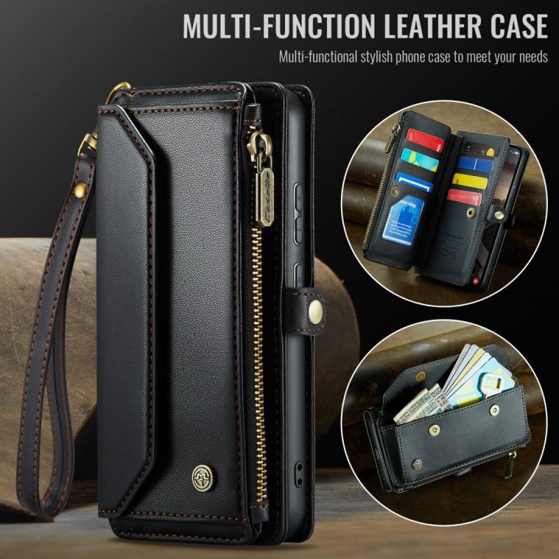 Kožený Kryt Samsung Galaxy S26 Plus 10 Karet Caseme Pouzdra