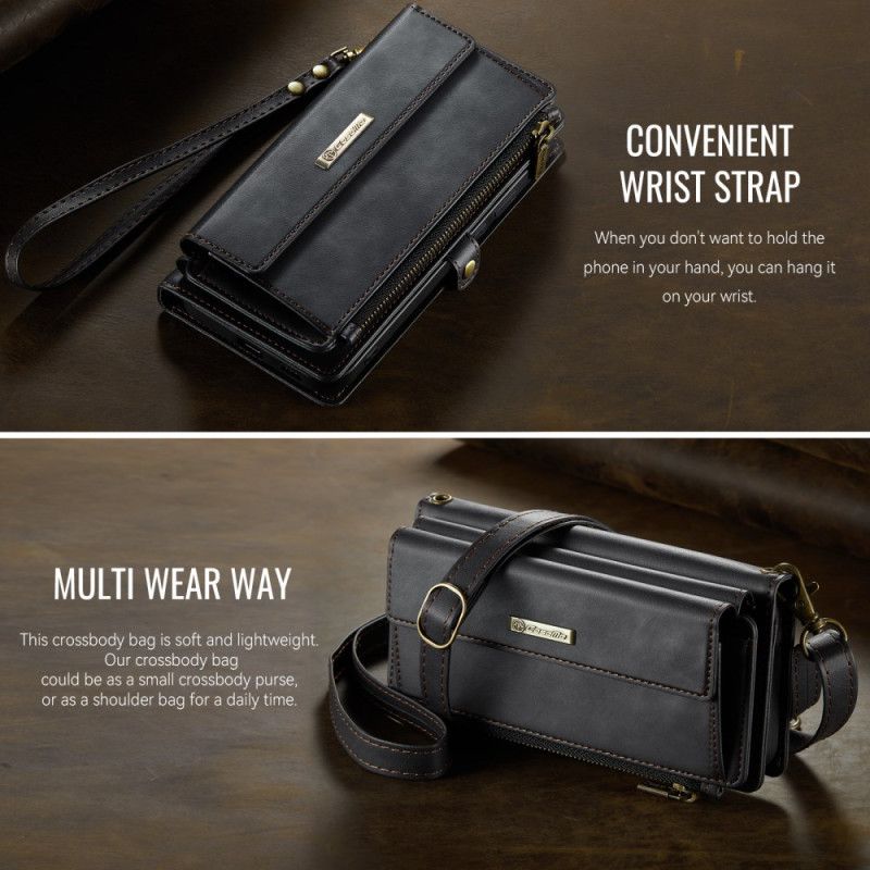 Kožený Kryt Samsung Galaxy S26 Plus Caseme Rfid Ochrana A Ramenní Popruh