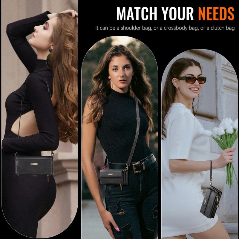 Kožený Kryt Samsung Galaxy S26 Plus Caseme Rfid Ochrana A Ramenní Popruh