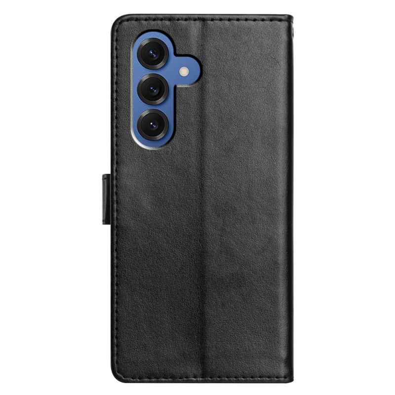 Kožený Kryt Samsung Galaxy S26 Plus Efekt Obyčejné Kůže