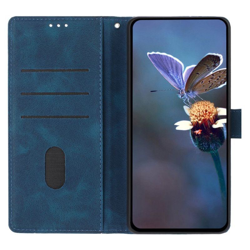 Kožený Kryt Samsung Galaxy S26 Plus Gravírované Trojúhelníky