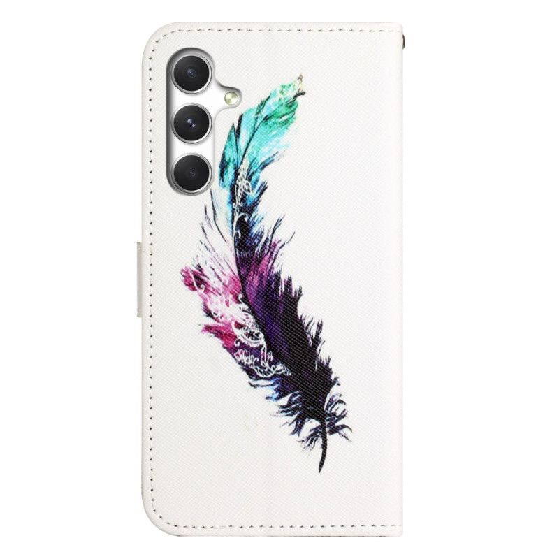 Kožený Kryt Samsung Galaxy S26 Plus Peří