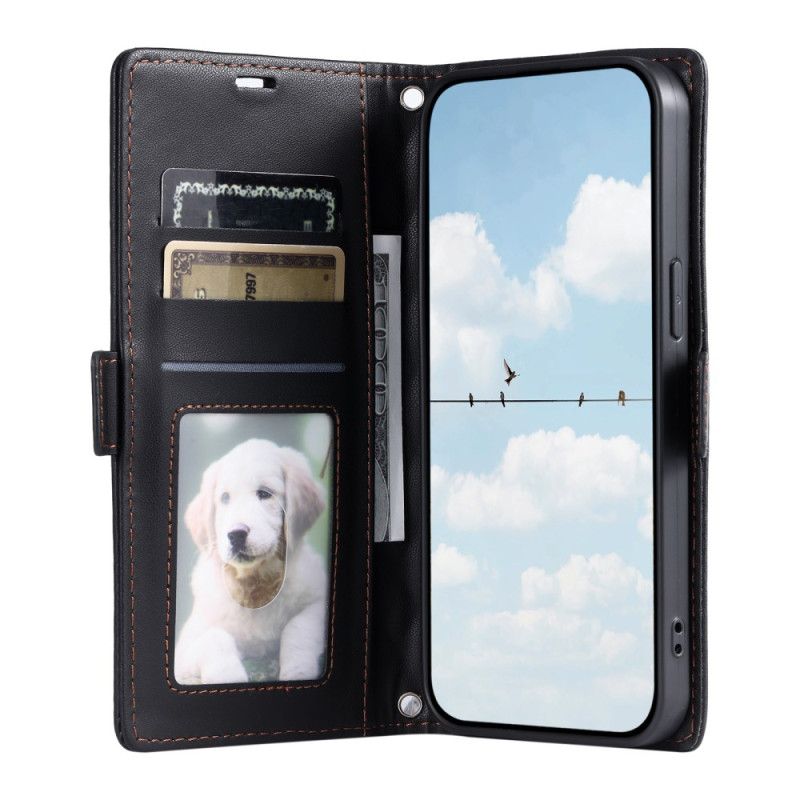 Kožený Kryt Samsung Galaxy S26 Plus Prošívaný Vintage Design